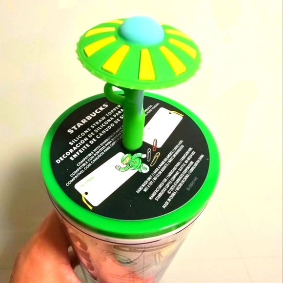 NWT Starbucks 2025 LATAM Acrylic Venti Tumbler w/ Silicon Straw Topper - Picture 5 of 8